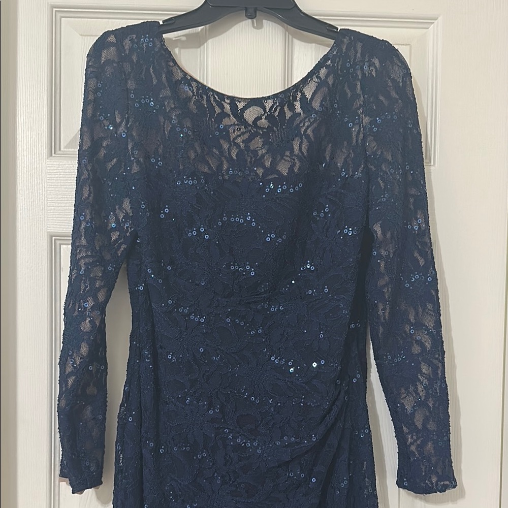Ralph Lauren Elegant Navy Lace Dress